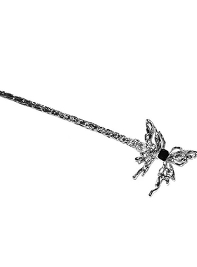 新中式液态金属蝴蝶发簪