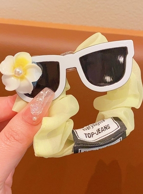 儿童墨镜发圈大肠圈网红