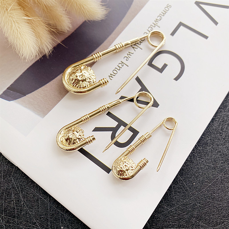 老式别针固定衣服超大号收腰小号婴儿锁针儿童安全扣针回形曲别针