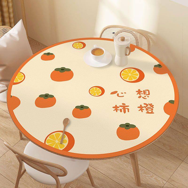 PVC圆形桌垫餐桌垫防水防油免洗可擦耐脏易打理ins风茶几垫桌布,居家布艺,桌布,淘宝优惠券,粉丝福利购,淘宝优惠卷