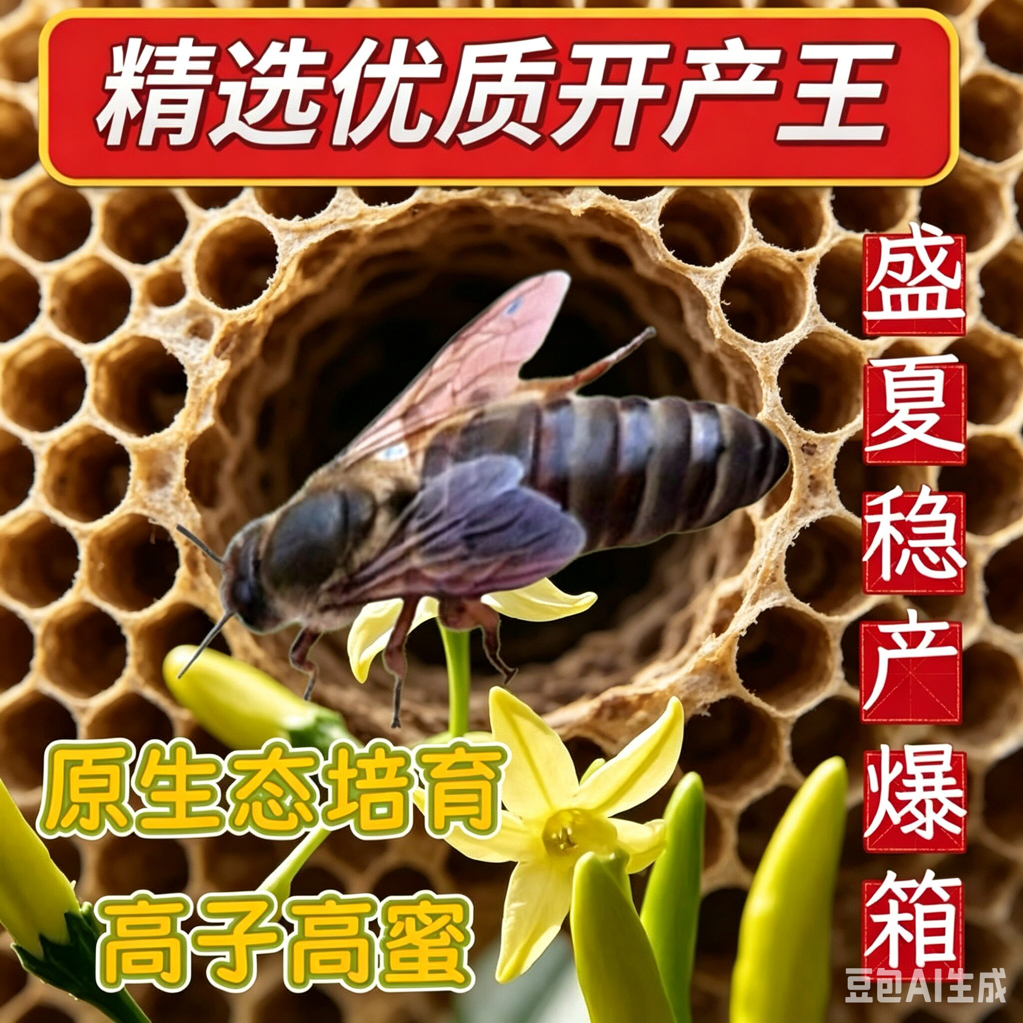 【正宗开产新王】中蜂蜂王中蜂开产王良种蜂王中蜂产卵蜜蜂蜂王纯
