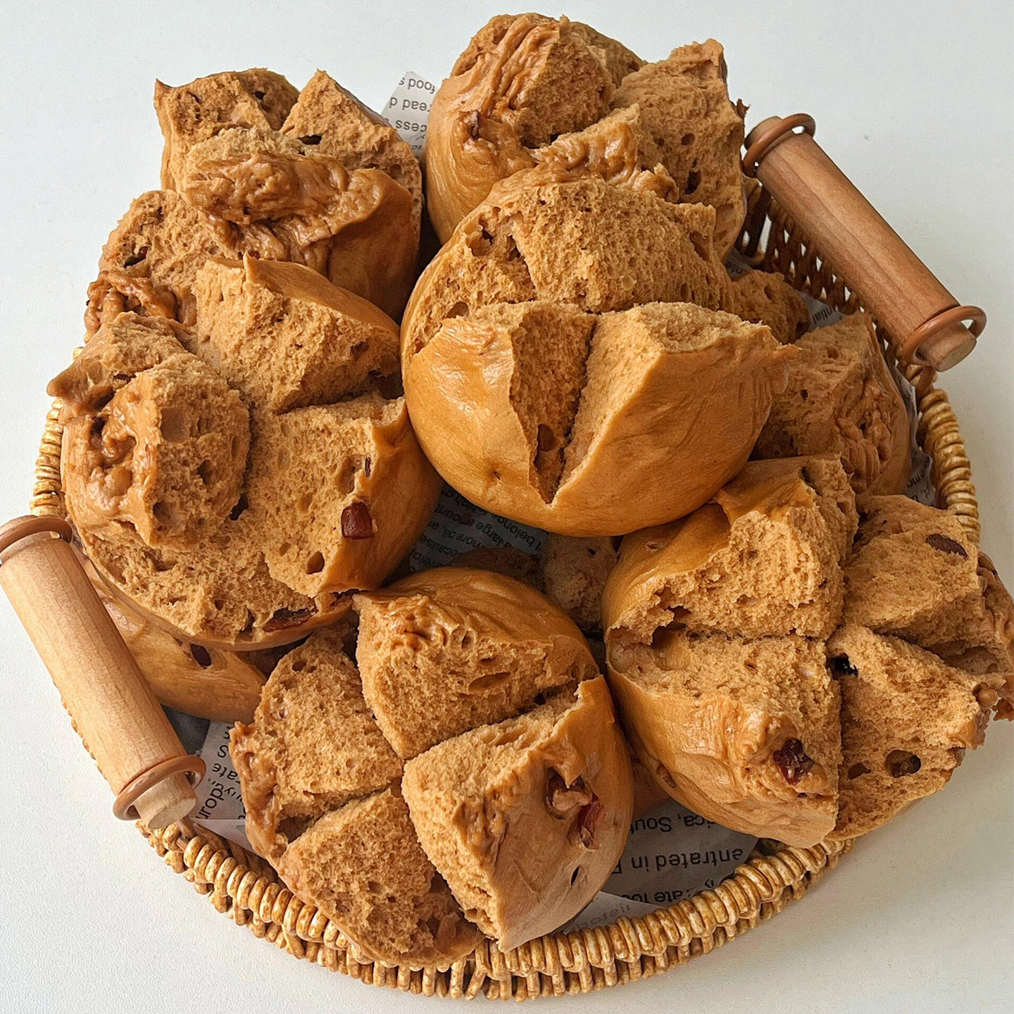 红糖开花大馒头正宗手撕红枣馒头花卷馍馍山东手工新中式糕点早餐