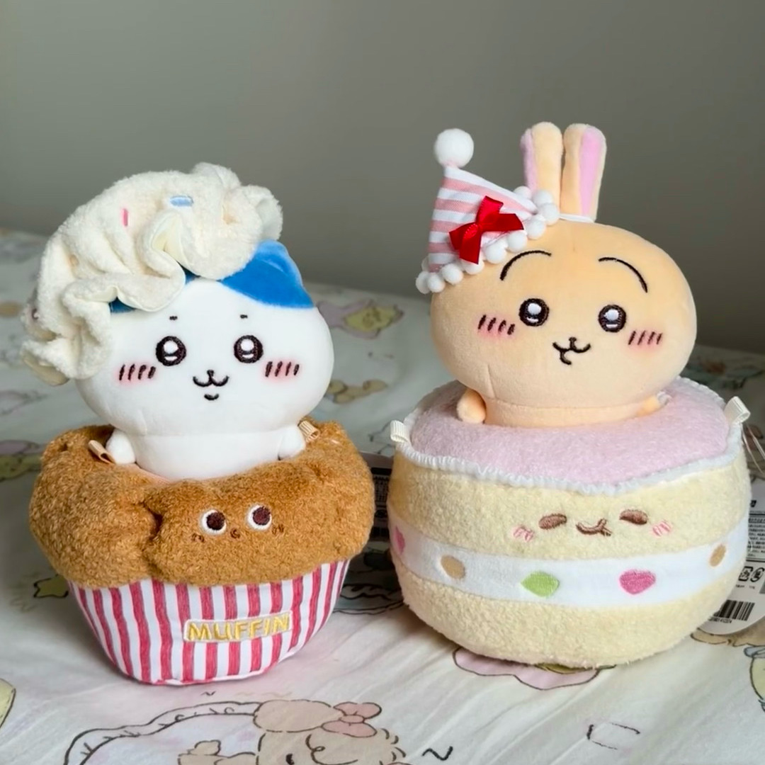 日本正版小八杯子蛋糕宝宝帽chiikawa乌萨奇生日蛋糕玩偶毛绒公仔