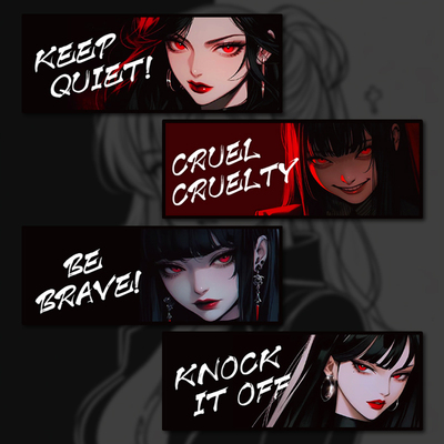 卡通少女眼神杀个性帅气动漫车贴创意汽车电动车防水遮挡划痕贴画