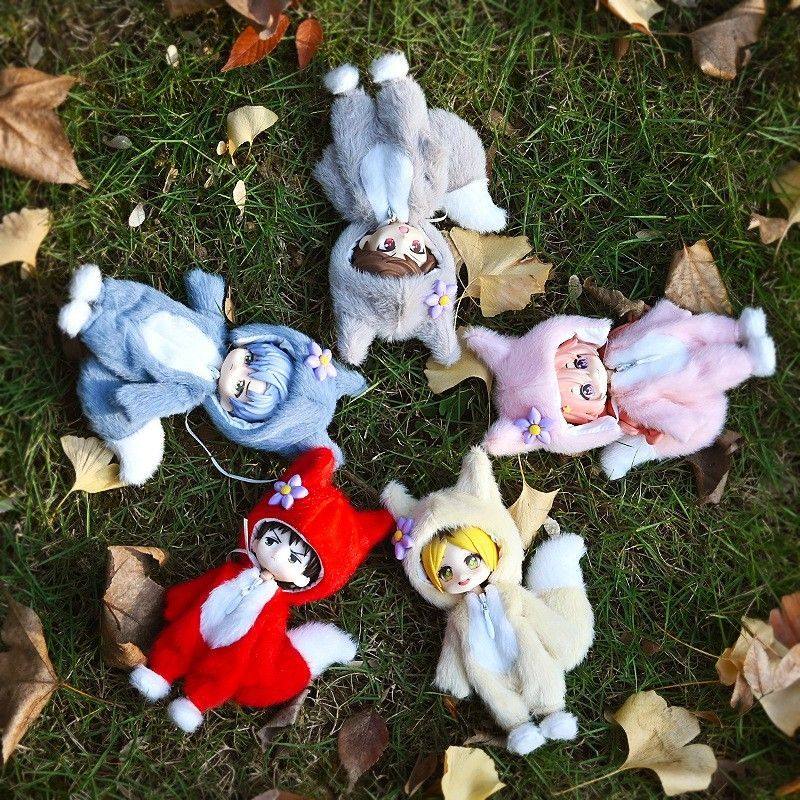 Ob11娃衣小狐狸连体服毛绒套装12分素体可穿BJD娃娃配饰GSC现货,模玩/动漫/周边/娃圈三坑/桌游,棉花娃娃/毛绒玩具娃衣,淘宝优惠券,粉丝福利购,淘宝优惠卷