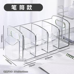 化妆品眼影盘收纳整理盒桌面彩妆腮红粉饼置物架子立式抽屉分隔格