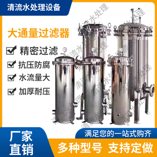 大通量过滤器不锈钢保安过滤器工业河井水大流量精密过滤器