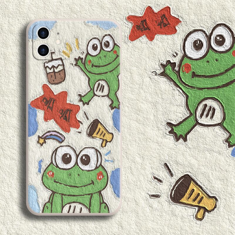 青蛙手机壳iphone12定制华为oppo