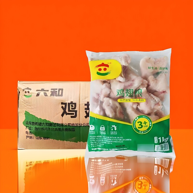 六和鸡翅根20斤生鲜六合小鸡腿L号奥尔良鸡翅根炸鸡烧烤商用包邮