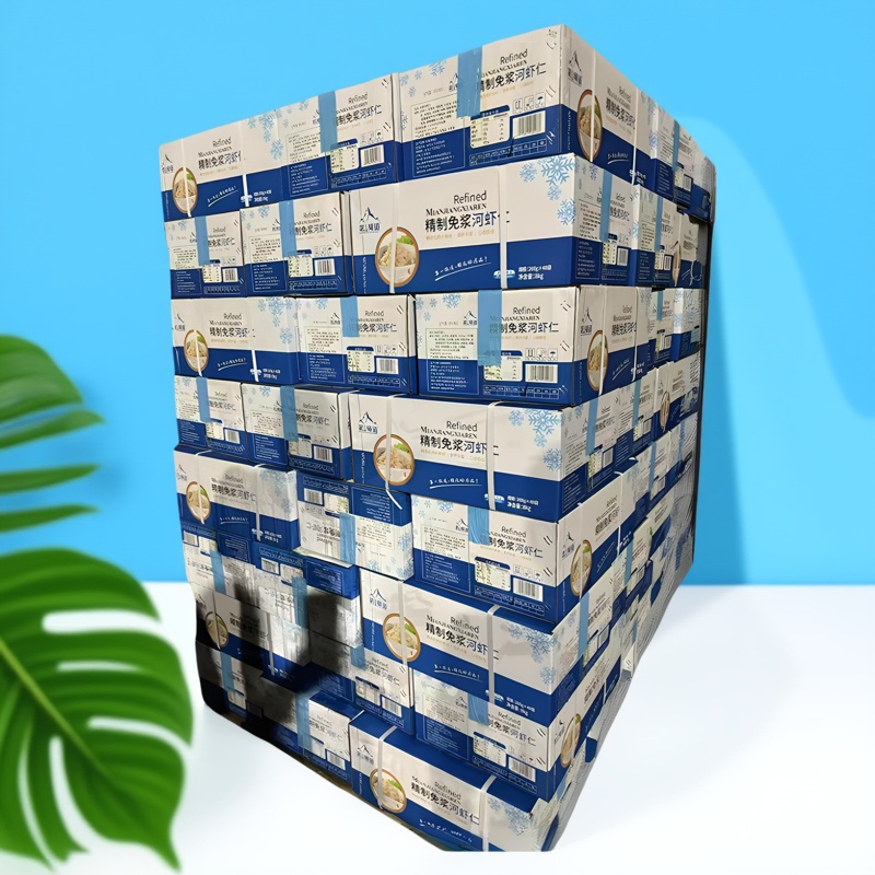 第一频道免浆河虾仁高邮免浆虾仁冷冻虾球酒店特色食材整箱包邮