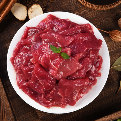 潮汕嫩牛肉片火锅烤肉食材