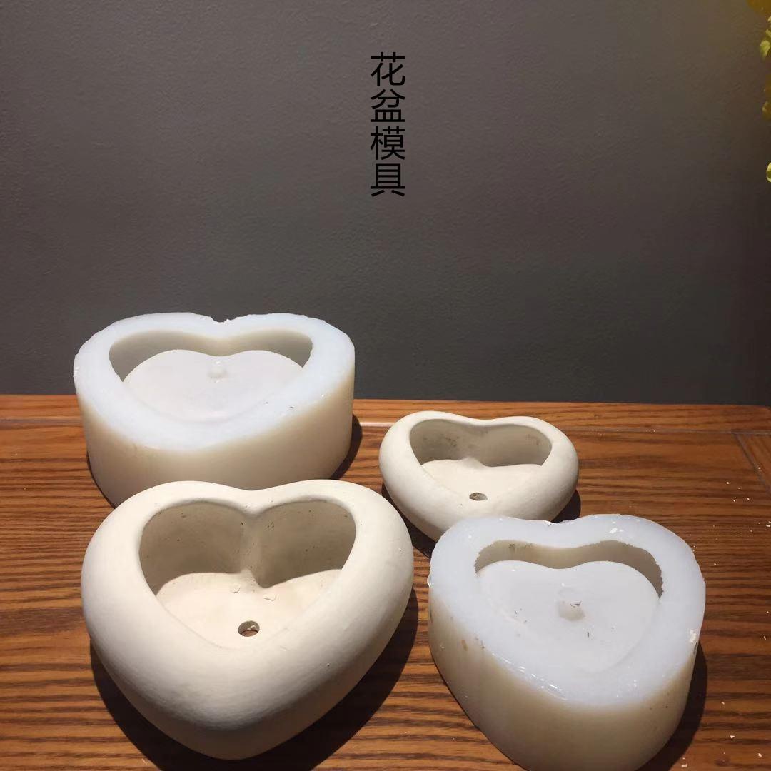 手工diy水泥多肉植物自制花盆硅胶模具 北欧风格