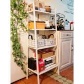 家用欧式 储物架落地卧室铁质储物架落地阳台花架客厅梯储物架