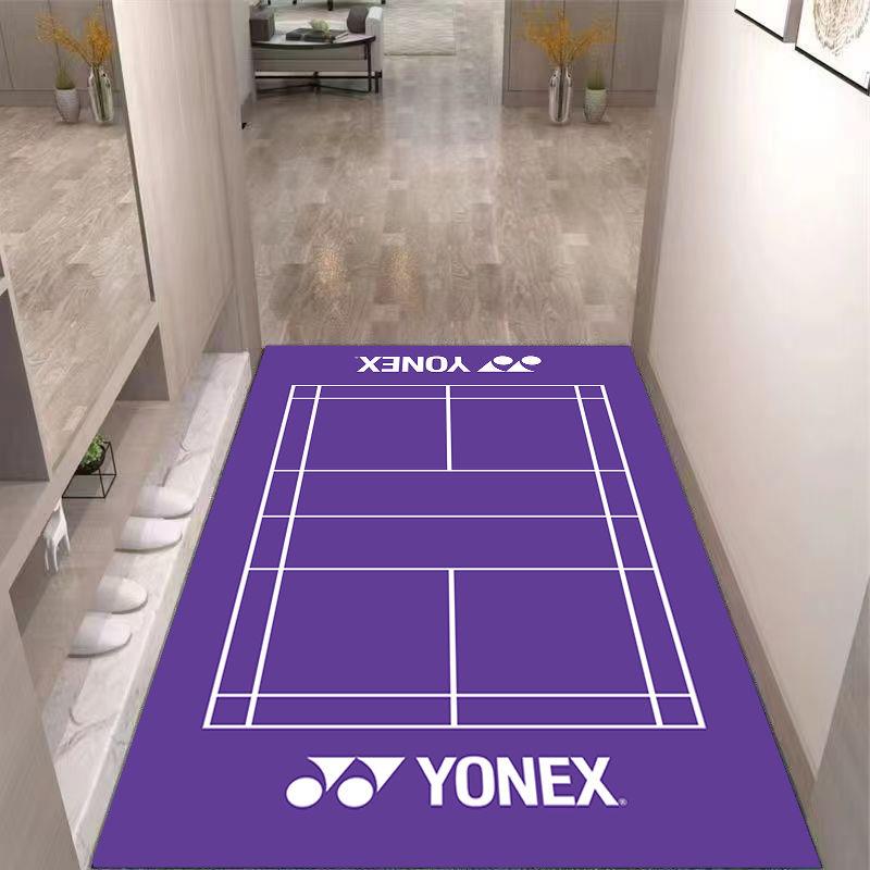 室内羽毛球场地垫家用8毫米厚圈绒 耐磨防滑羽毛球馆装饰门垫地毯