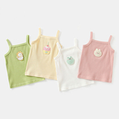 女童棉吊带背心夏季 儿童外穿上衣小孩宝宝t恤夏装 薄款 2025新款
