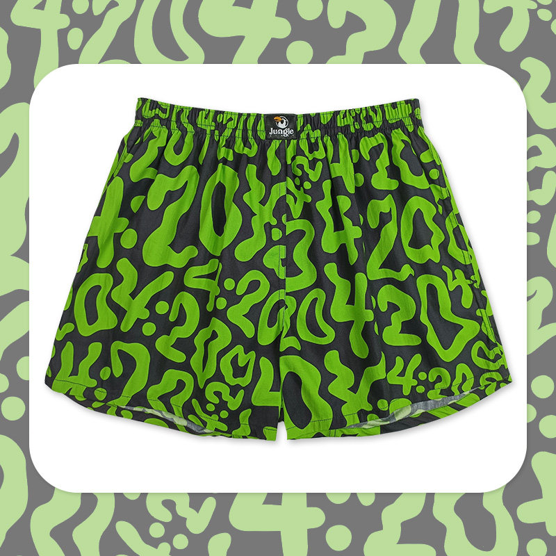 内裤男生士宽松版阿罗裤女纯棉透气家居平四角短睡裤衩头夏季潮流