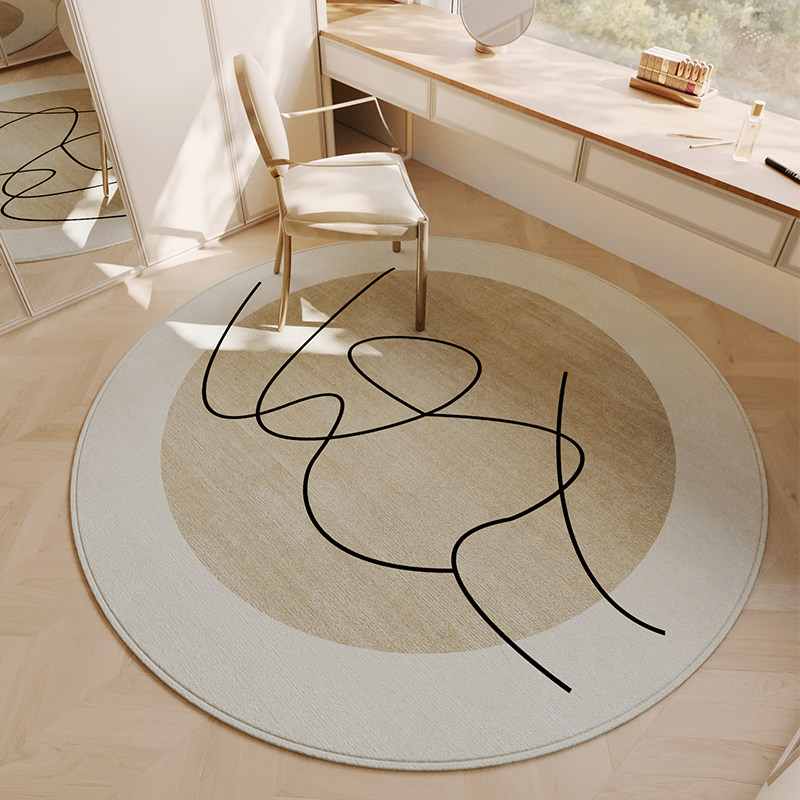 法式圆形地毯客厅高级感简约现代奶油风衣帽间化妆凳梳妆台小地垫,3C数码配件,USB多功能数码宝,淘宝优惠券,粉丝福利购,淘宝优惠卷