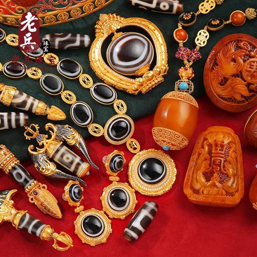 2023款老兵珠宝藏银天珠吊坠真品项链配件DIY男女款配饰直播专拍4