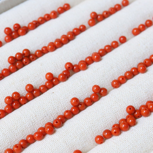 3mmDIY南红散珠原矿无胶天然瓦西