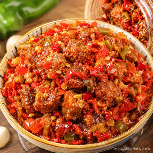 彩椒腊鸭腿下饭酱湘味开胃便携