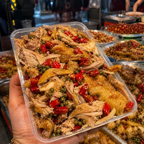 网红同款椒麻鸡预制卤味手撕整只