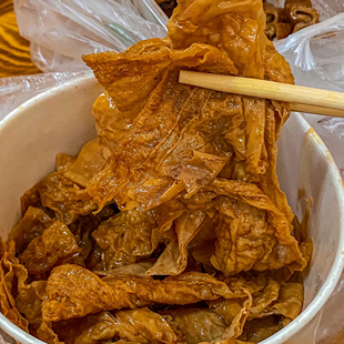 【即食】素烧鹅豆腐皮素食零食豆皮熟食豆干早餐充饥高蛋白速食品