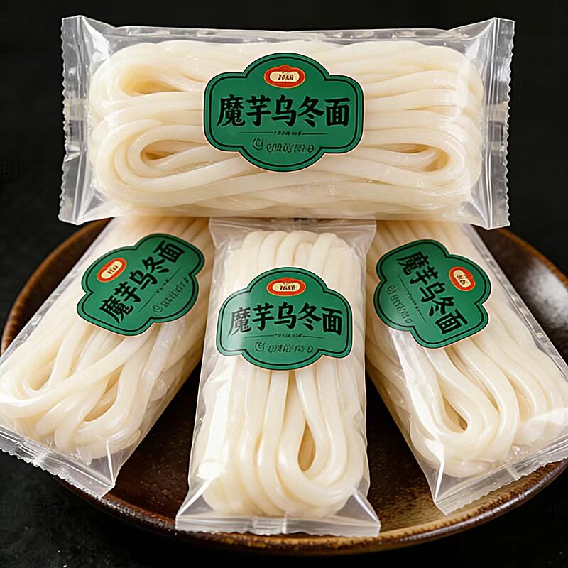 【劲道耐煮】魔芋0脂乌冬面非油炸方便面批发商用火锅搭档粗面拉