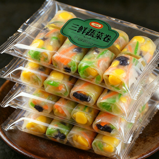 【早八人速食】蔬菜卷冷冻夜宵方便薄皮素包子居家自食半成品ST