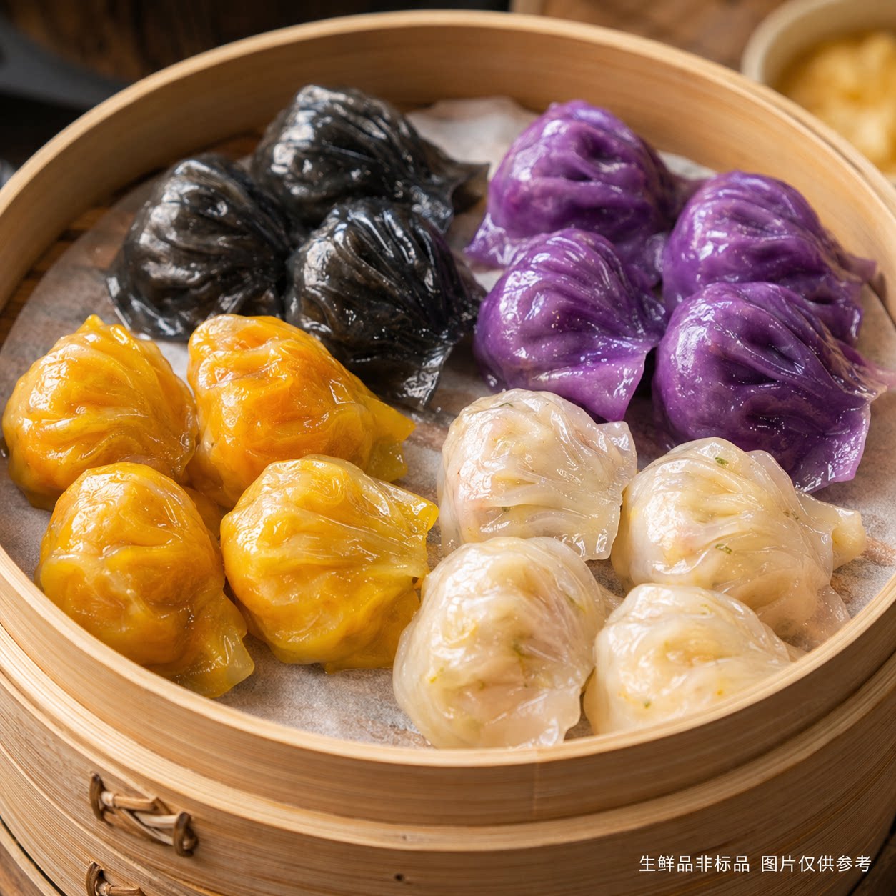 【懒人主食】彩色水晶饺营养健康点心速食薄皮饺子家庭装囤货常备