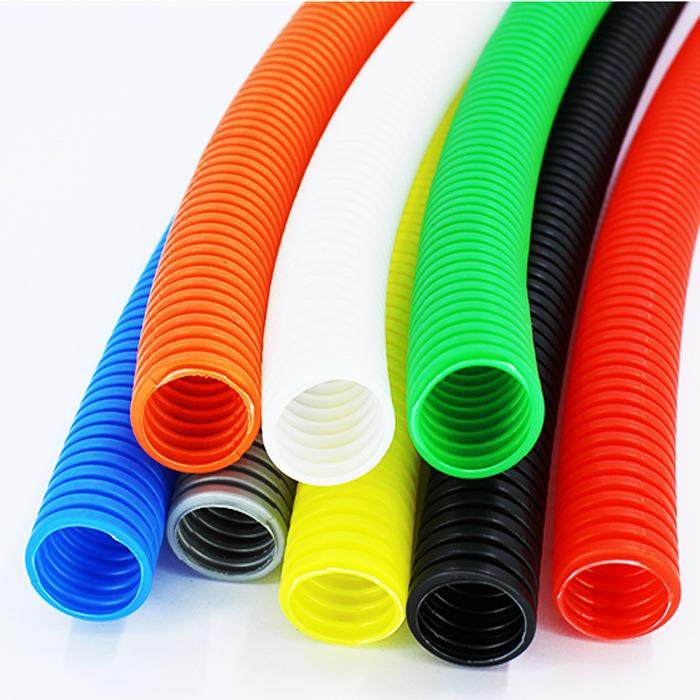 橙黄色PP阻燃波纹管穿线管汽车线束套管电缆电线保护套管塑料软管,橡塑材料及制品,HDPE波纹管,淘宝优惠券,粉丝福利购,淘宝优惠卷