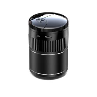 车载烟灰缸智能红外感应一键开合开盖汽车一体用品环保金属内胆