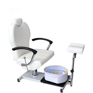 新款可放倒美发椅美甲电动足浴按摩躺椅家用理发店发廊沙龙椅