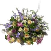 紫色系列几何落地摆件婚庆道具路引花艺商场橱窗KTV车展仿真花球