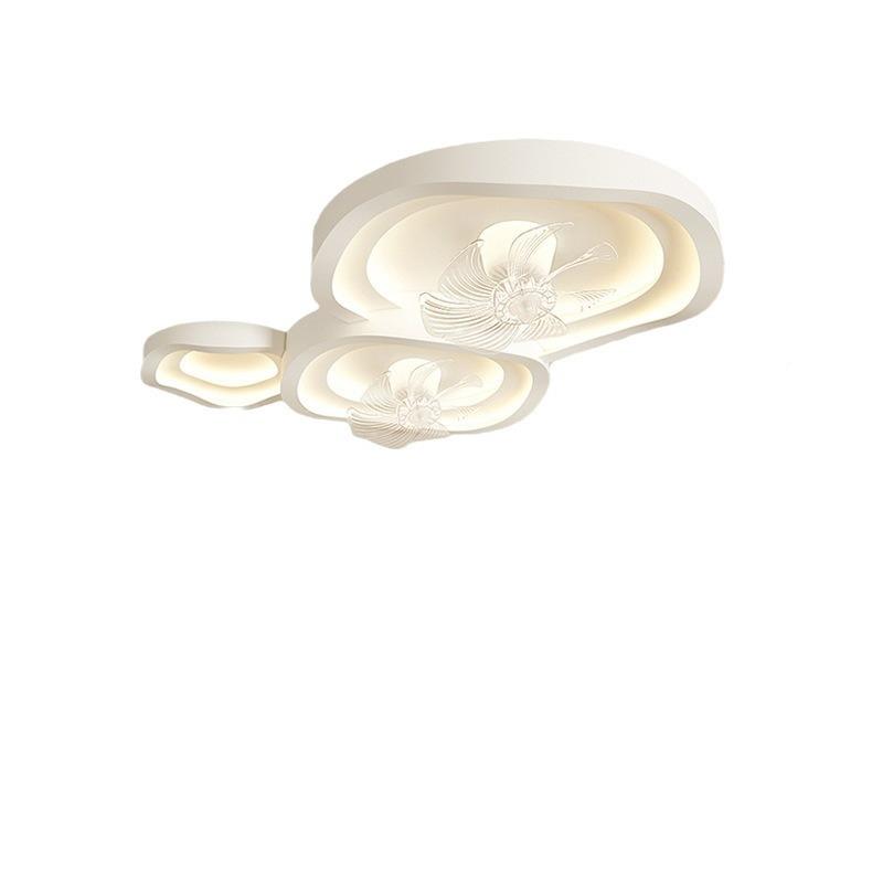 2024扇年新款护无品牌/眼全谱光摇客厅风扇灯60度头智能双头电灯