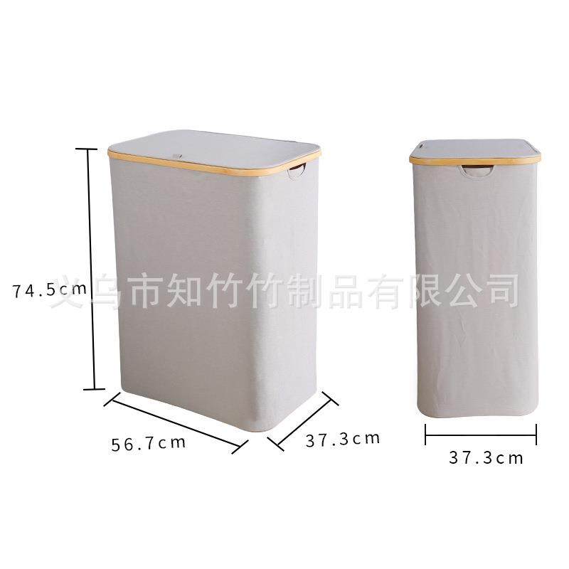 洗衣篮脏衣篮布艺竹制折叠三个内袋脏衣篓收纳大容量,收纳整理,脏衣篮,淘宝优惠券,粉丝福利购,淘宝优惠卷