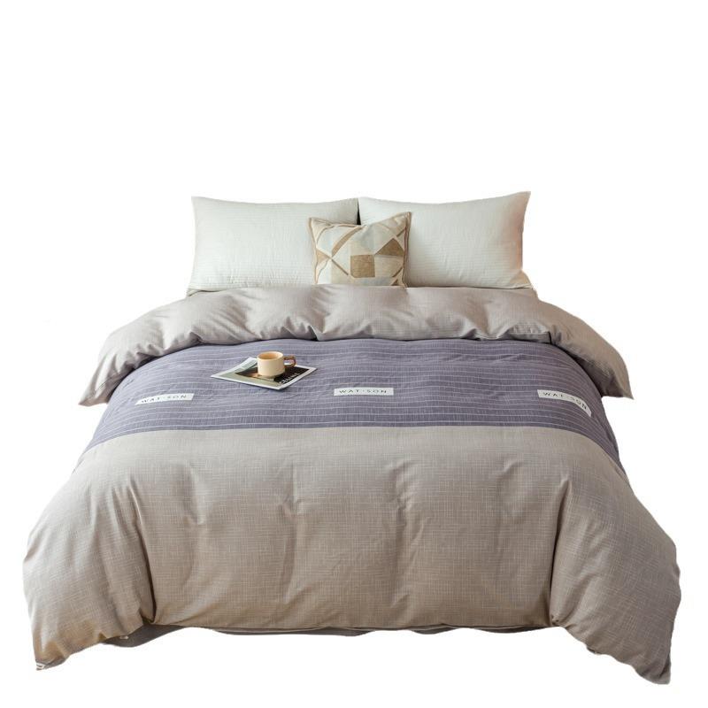 厂家水0洗棉棉加厚被套单件150x200被罩毛2023xWVB0磨水洗棉学生