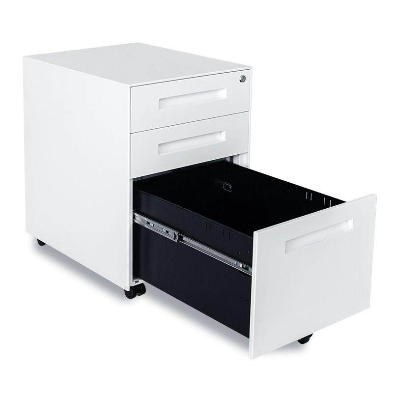 活动柜办公室打印机小柜子桌下可移动铁皮文件柜三抽密码锁储物柜,商业/办公家具,办公储物柜,淘宝优惠券,粉丝福利购,淘宝优惠卷