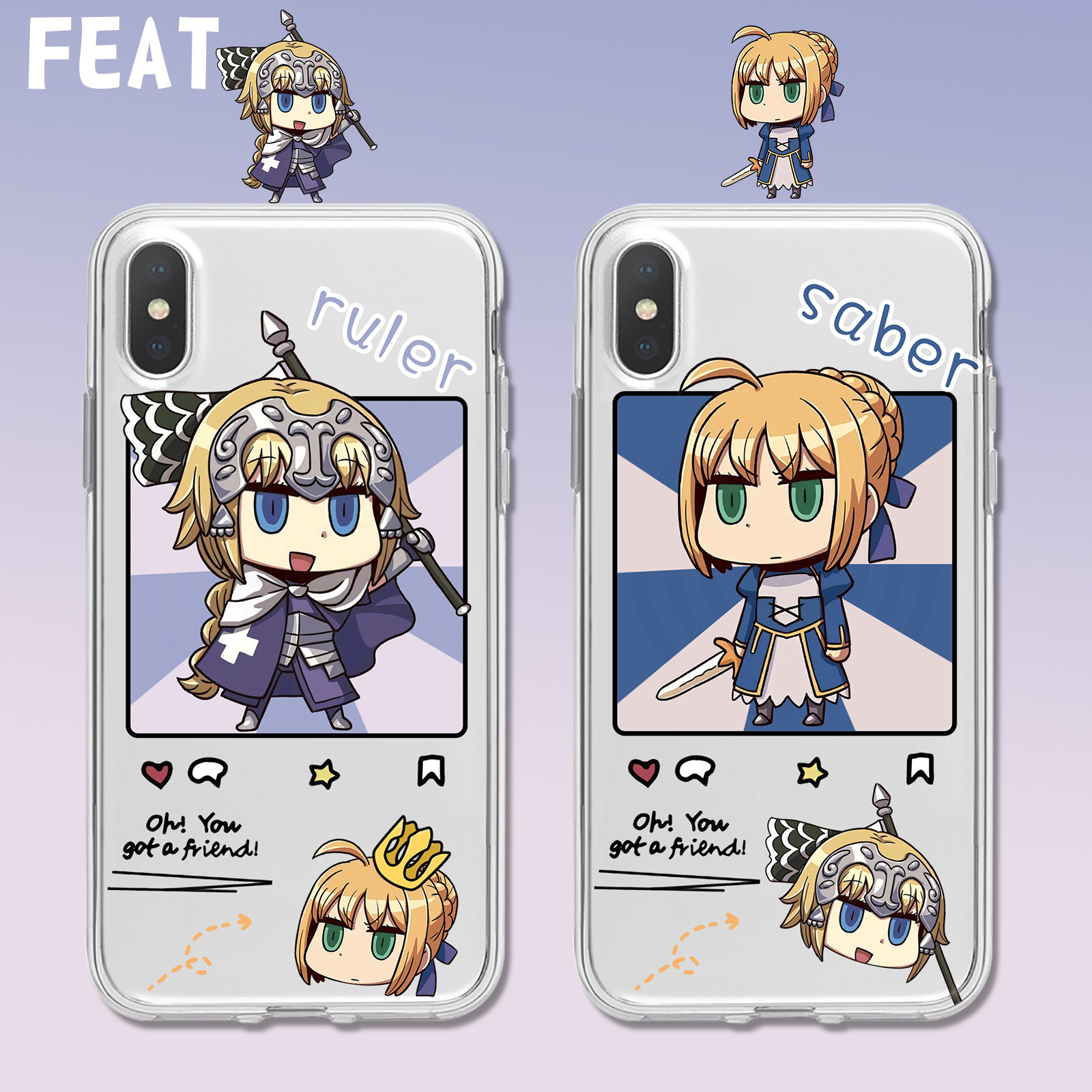 fate适用华为mate30吾王saber贞德mate40/pro/m40/nova7/8/nova5pro/6