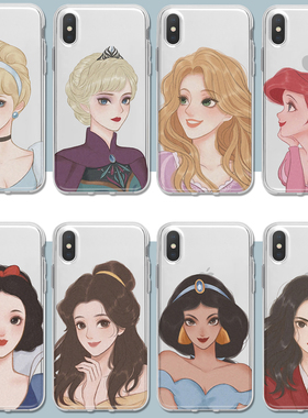 适用三星S21公主S30白雪公主S10卡通S20ultra闺蜜S8/S9+Plus/note20/10/9/Pro坚果pro3/2s美图T9透明T8手机壳