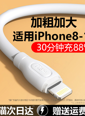 YUSHEDA适用苹果16/17PD30W快充15iPhone14pro13手机12数据线11平板8plus充电器typec线usb加长粗iPad车载2米