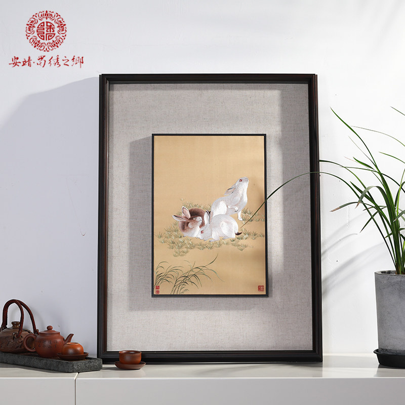 蜀绣手工手工艺品装居家饰刺绣画