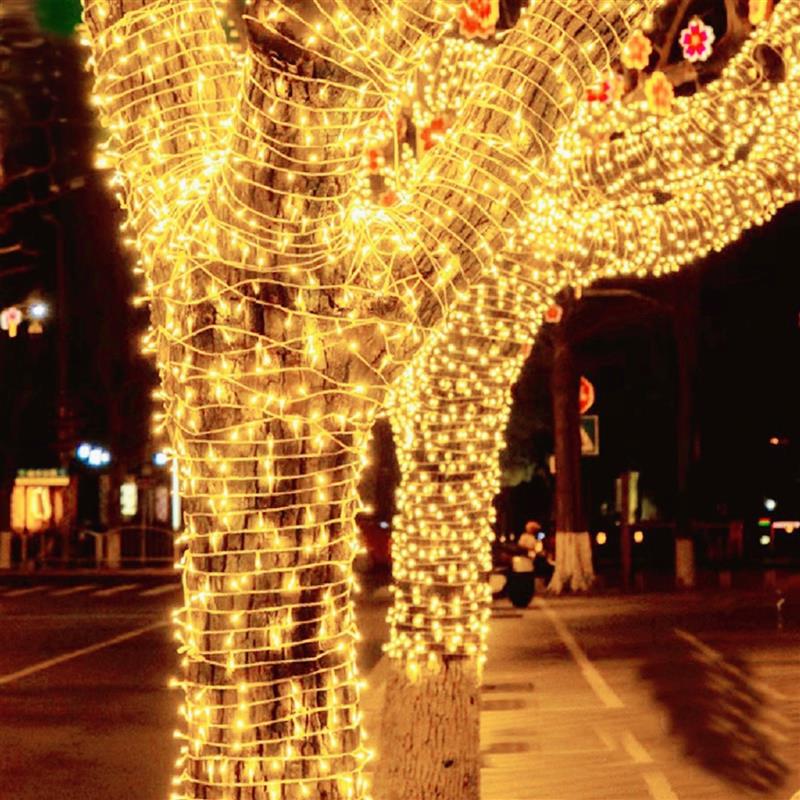 户外树上氛围灯满天星led彩灯串灯绕树缠树灯串新年树木亮化装饰