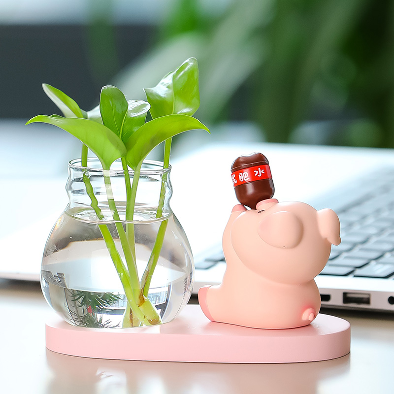 驭速树脂迷你小动物桌面水培摆件