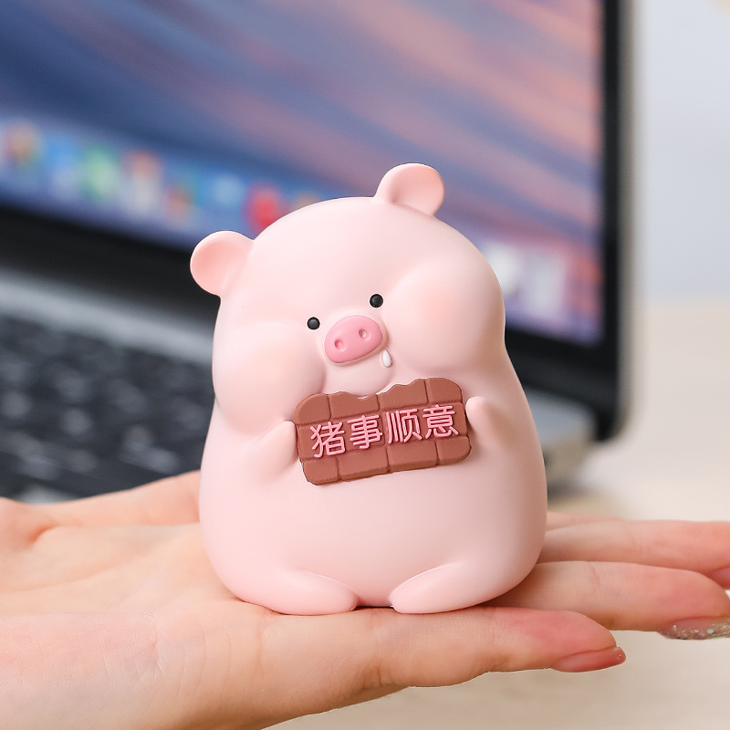 驭速卡通树脂小猪家居摆件
