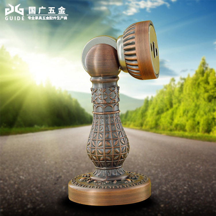 国广专业五金配件993锌合金强磁防撞门吸家用耐磨门碰厂家