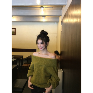 黄亮Elovey【潜入森林秘境】漂亮亲肤羊毛圈圈纱两穿毛衣女秋冬