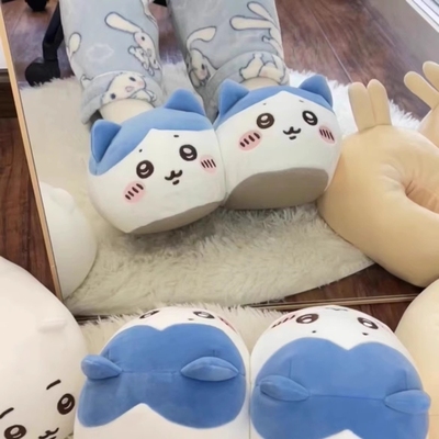 chiikawa乌萨奇棉拖鞋女小八全包跟可爱吉伊卡哇自嘲熊室内家居鞋