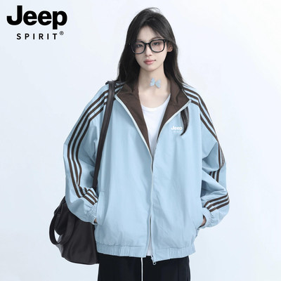 JEEP美式条纹外套女款202