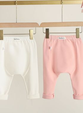 婴儿打底裤春秋款纯棉大PP裤女宝宝秋装薄款冬季加绒男女童外穿裤