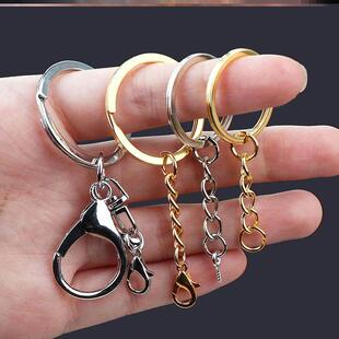 钥匙扣diy配件钩织链条材料龙虾挂扣环圈装饰连接羊角钉手工diy挂